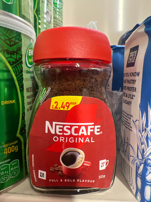 Nescafé original coffee.